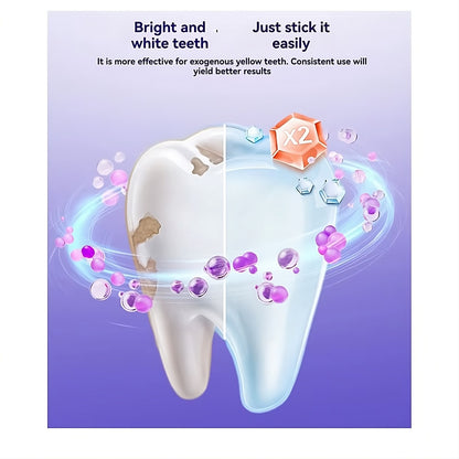 Purple instant whitening strips